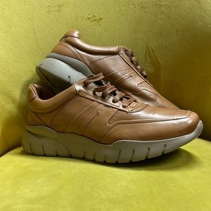 Bally Bizard Tan Leather Sneakers